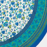 Sea Flower Round Tablecloth - 70" closeup