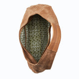 Genuine Suede and Smooth Leather Tote Bag - Inside, Cotton Lining.