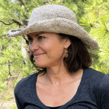 Wide Brim Hemp & Cotton Sun Hat
