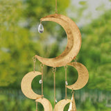 Crescent Moon Crystal Chime