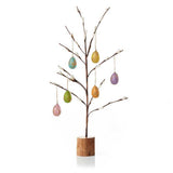 Budding Easter Egg Tree & Paper Egg Ornament Set