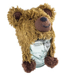 Teen/Adult Fair Trade, Hand Knit Animal Hat Grizzly Bear