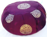 Zafu Yoga & Meditation Cushion Merlot w/Gold