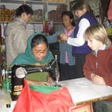Creating Prayer Flags in Nepal