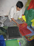 Creating Prayer Flags in Nepal