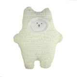 Heirloom Quality Chenille Sherpa BearCat Cream