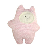 Heirloom Quality Chenille Sherpa BearCat Pink