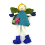 Felt Tooth Fairy Dolls with Pocket Blonde Blue