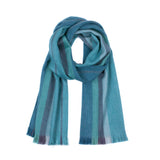 Luxuriously Soft Alpaca Winter Scarves Blue Agave
