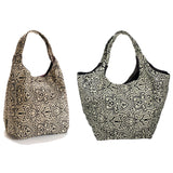 Expandable Canvas Paisley Tote