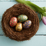 Natural Decorative Nests with eggs
