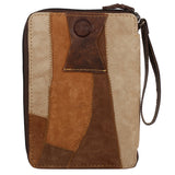 Upcycled Suede and Canvas Travel Case