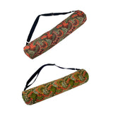 Sturdy Cotton Peacock Yoga Mat Bag