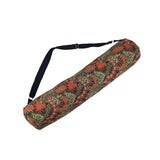 Sturdy Cotton Peacock Yoga Mat Bag Clay Red