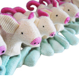 Organic Handcrafted Plush Pig Toy American Made