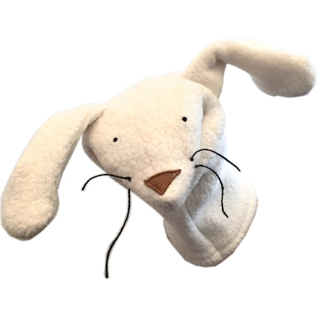 Handcrafted Organic Sherpa Hand Puppet Bunny