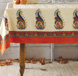 Bright Floral and Paisley Table Cloth
