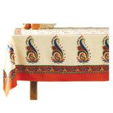 Bright Floral and Paisley Table Cloth