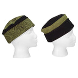 Reversible Blockprint Skull Cap Sage