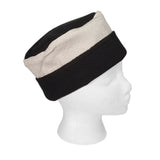 Reversible Blockprint Skull Cap Black White