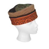 Reversible Blockprint Skull Cap Multi