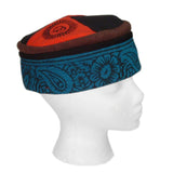 Reversible Blockprint Skull Cap Multi