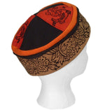 Reversible Blockprint Skull Cap Multi