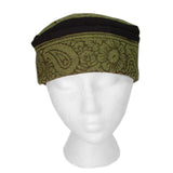 Reversible Blockprint Skull Cap Sage