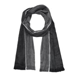 Luxuriously Soft Alpaca Winter Scarves Shale Black Grey