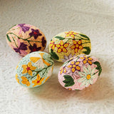 Easter Eggs Set of 4 - Quilled Spring Garden Eggs.  Easter Eggs