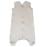 Organic Velour Toddler Cozy w/Feet Holes - Natural