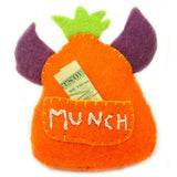 Felt Tooth Fairy Monster with Pocket Orange Back