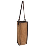 Upcycled Leather Wine Tote