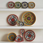 Hand painted ceramic dishes, West Bank Fair Trade.