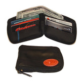 Recycled Rubber Tire Zippered Wallet Red