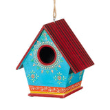 Pretty Painted A-Frame Birdhouse