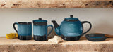 Deep Blue Ceramic Mug, matching tea infuser mug, tea for one and spoon rest sold separately.