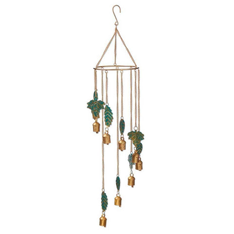 Gilded Leaves Wind Chime