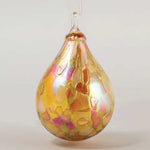 Heirloom Quality Dusty Gold Raindrop Ornament