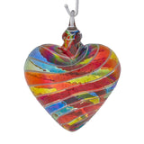 Designer Heart Ornament Rainbow - USA