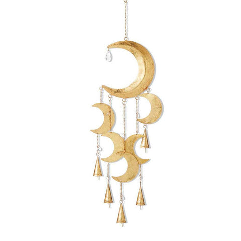 Crescent Moon Crystal Chime