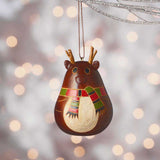 Reindeer Gourd Ornament