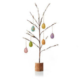 Budding Easter Egg Tree & Paper Egg Ornament Set 