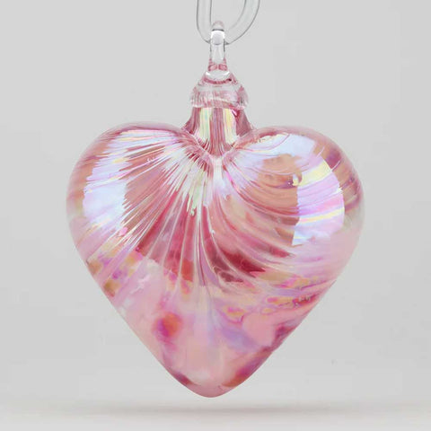 Sweet Pea Heart Shaped Ornament - Handcrafted in the USA