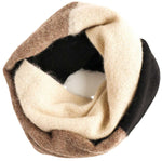 100% Alpaca Tres Scarf - Cream, Tan, Black