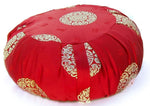 Zafu Yoga & Meditation Cushion Red w/Gold