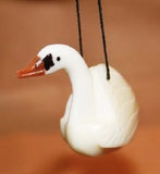 Beautiful Hand Carved Tagua Ornament Swan