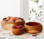Albizia Wood Nesting Bowls