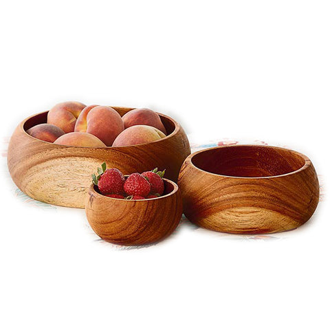 Albizia Wood Nesting Bowls