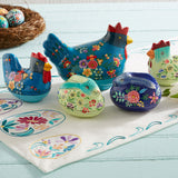 Easter trinket boxes as table decor